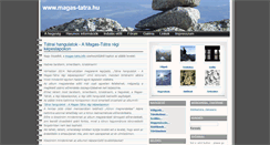 Desktop Screenshot of magas-tatra.hu